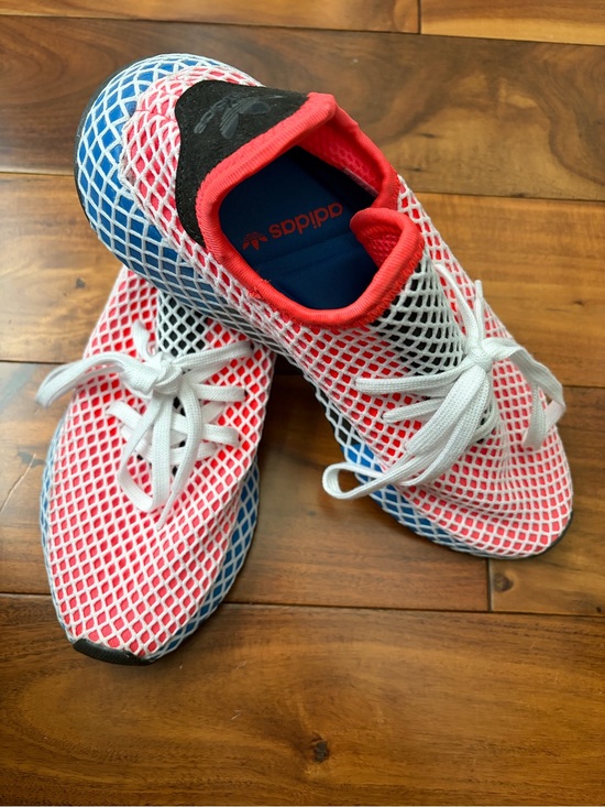 adidas Shoes - Adidas Deerupt Women’s Red & Blue Mesh Sports Shoes